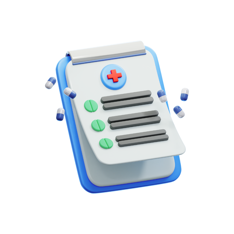 Doctor Review 3D Illustration