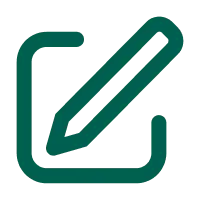 Green Paper Write Icon